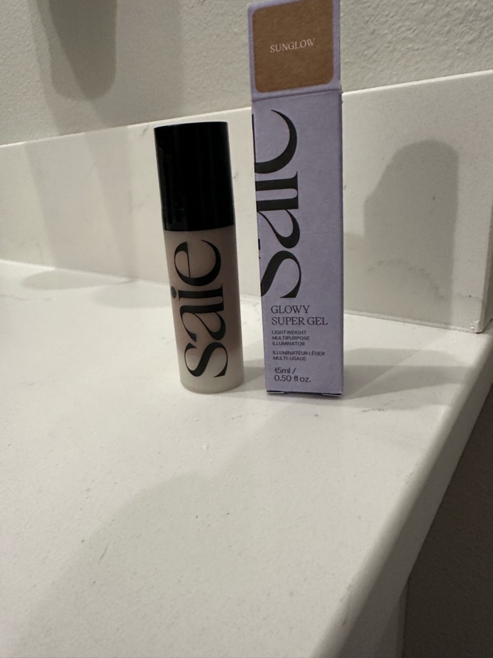 MINI SIZE Saie Glowy Super Gel highlighter Illuminator - Sunglow NIB